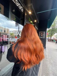 Long Hair Ginger, Ginger Long Hair, Dyed Ginger Hair, Orange Copper Hair, Light Ginger Hair, Orange Ginger Hair, Long Copper Hair, Long Ginger Hair