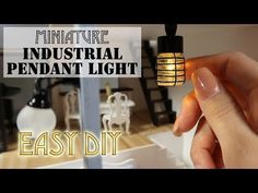 miniature industrial pendant light easy diy