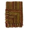 an image of a brown and gold scarf