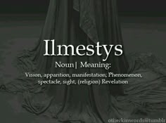 an image of a woman in black and white with the words, linens non meaning