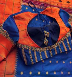 Paithani Saree Blouse Pattern, Simple Aari Designs For Blouse, Paithani Blouse Designs Latest, Simple Embroidery Designs Blouse, Paithani Blouse Design, Work Blouse Designs Latest, Latest Maggam Work Blouses, Paithani Blouse, Maggam Blouses