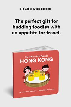 a book with the title'the perfect gift for budding foodies with an appetite for travel '