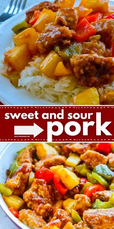 Looking for an easy, healthy dinner? Try this best pork recipe! Learn how to make this easy sweet and sour pork recipe that makes crispy pan-fried pork with garlic, celery, sweet bell peppers, and pineapple in a slightly sweet, tangy Asian sauce. A must-try! Sweet And Sour Pork Easy, Sweet And Sour Pork Recipe Easy, Sweet And Sour Pork Recipe, Pork Broccoli, Sweet Sour Pork, Fried Pork Tenderloin, Hawaiian Pork