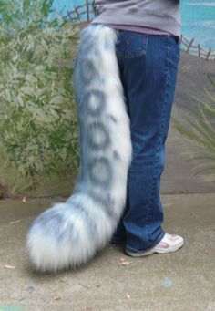 Snow Leopard Fursuit, Snow Leopard Fursona, Leopard Fursona, Snow Leopard Therian, Snow Leopard Tail, Therian Tail, Fluffy Clothes, Tail Aesthetic