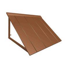 a brown awning on a white background