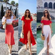 Women In Paris Outfit, Aesthetic Picnic Date Outfit, Italy Looks Outfit, Dresses To Wear In Italy, Outfit For Italy Summer, Summer 24 Outfit Ideas, What To Wear On Beach Vacation, Summer Dress Outfits 2024, Summer Women Outfits 2024