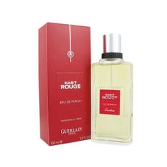 Habit Rouge Eau de Parfum by Guerlain Perfumes Caravan, Fragrance Store, Long Lasting Perfume