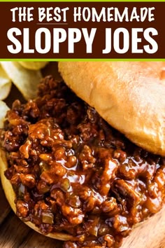 the best homemade sloppy joes