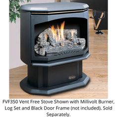 Kingsman 28 FVF350 Vent Free Freestanding Gas Stove Freestanding Gas Stove, Free Standing Gas Stoves, Wc Dimensions, Direct Vent Gas Stove, Propane Gas Fireplace, The Kingsman, Standing Fireplace, Stove Black, Arch Door