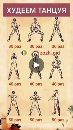 a poster showing how to do an exercise for the body and chest, with instructions in russian