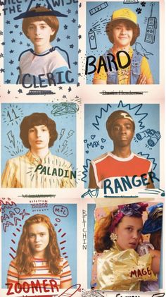 an advertisement for the band's upcoming album, featuring images of young women in different colors