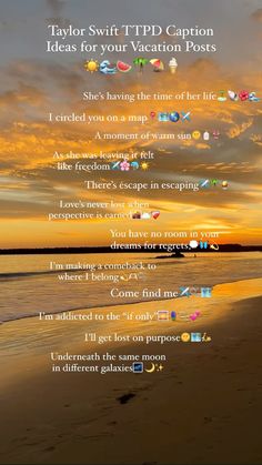 a poem written in different languages on the beach