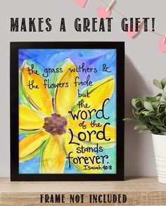 a yellow flower with the words make a great gift