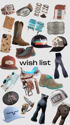 Western Christmas Wishlist, Country Aesthetic Western, Country Girl Jewelry, Western Things, Cowgirl Style Outfits, Western Birthday, Cowgirl Accessories