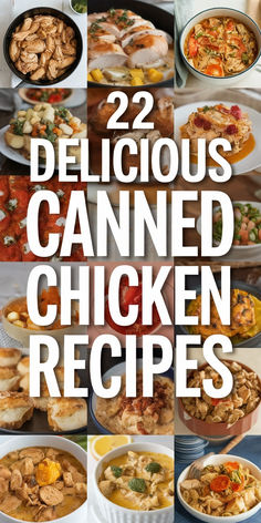 Canned Chicken Recipes Easy Can Chicken Recipes Dinner Ideas, Healthy Meals With Canned Chicken, Recipes With Canned Chicken Breast, What To Make With Canned Chicken