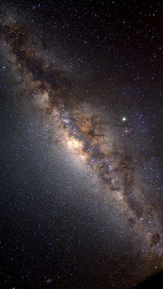 an image of the milky in the night sky