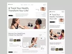 Health and Body Transformation Landing Page Mobile Landing Page, Website Ui Design, Ui Design Trends, Mobile Web Design, Portfolio Website Design, Ecommerce Website Design