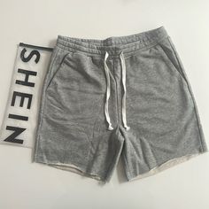 Brand New Grey Marl Shorts From Shein. Purchased A Bulk Order Of These For A Project But Ended Up Not Using Any Of Them. Really Comfy! Kept A Few For Myself. I Have 4 Mediums Available And 1 X-Large. Basic Cotton Shorts For Summer, Gray Bottoms For Leisure Summer Wear, Basic Shorts With Pockets, Basic Gray Bottoms For Summer, Basic Summer Bottoms With Pockets, Gray Casual Short Bottoms, Casual Gray Short Bottoms, Basic Bottoms With Built-in Shorts For Summer, Gray Shorts With Short Inseam For Summer