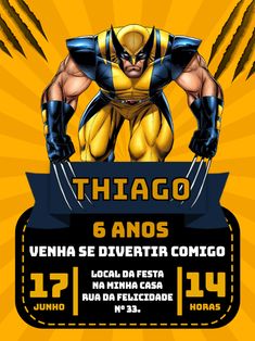 a poster for the upcoming event with wolverine