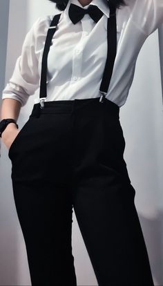 Women In Suspenders, Suit With Suspenders, Outfits With Suspenders, Suspenders Outfit, Woman In Suit, Suspenders For Women, Woman Suit Fashion, Prom Outfits, Hot Outfits