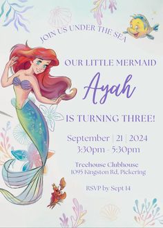 the little mermaid birthday party is coming to disney's hollywood studios on oct 31