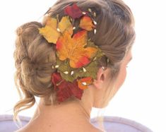 Fall Wedding Hair, Bridesmade Hair, Leaf Hair Clip, Leaf Hair Piece, Autumn Hair Accessories, Large Hair Clip, Wedding Hair Clip, Fall Wedding Hairstyles, Leaf Headpiece