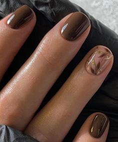 Colored Nail Tips, Brown Nail, Cute Short Nails, Sunset Boulevard, Daily Nail, Get Nails, Short Nail Designs, Autumn Nails, Pedicures