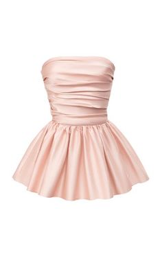 Silk Peplum Top, Satin Homecoming Dresses, Dresses With Ruffles, Satin Homecoming Dress, Hoco Dresses, Stage Outfits, Pink Satin