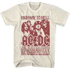 PRICES MAY VARY. YOU ROCK! ACDC vintage style clothing. Rock band apparel for rockers with style YEP, IT'S OFFICIAL! Our cool graphic t shirts are 100% authentic and officially licensed. These super comfy tees are designed and printed in the USA by American Classics, a leader in high-quality retro, vintage style apparel since 1994 HIGH QUALITY CLOTHES, COMFY & COOL 100% cotton soft short sleeve, crewneck, t shirt for men, women, unisex. Pairs well with button up shirt and jeans, leggings or shor Vintage Style Graphic Tees, Cool T-shirts, Band T Shirt Design, Band Shirt Design, Band Tee Design, Band Branding, Rock Band T Shirts, Acdc Tshirt, Ca Logo