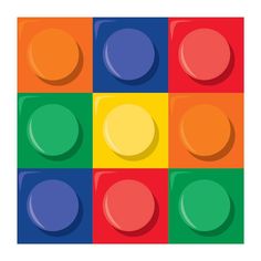 Buy Kids Birthday Block Party beverage napkins, 16 per package sold at Party Expert Block Birthday Party, Lego Birthday Party, Lego Blocks, Lego Birthday, Lego Party, Birthday Supplies, Beverage Napkins, Block Party, Party Napkins