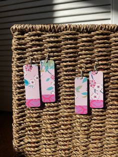 Pink floral handmade earrings 🌸 made from a recycled tea tin they're sustainably sourced & very lightweight! - 925 silver plated steel hooks - Size: 2x5.5cm Check out more of my earrings here: https://gracenicolexx.etsy.com **Please note that all of my items are handmade from recycled materials so please allow for small imperfections and slight variations in patterns & size** Handmade Earrings, Recycled Materials, Pink Floral, Halloween Shopping, Jewelry Earrings Dangle, 925 Silver, Silver Plated, Dangle Drop Earrings, Dangle Earrings