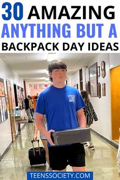 These anything but a backpack day ideas are hilarious!