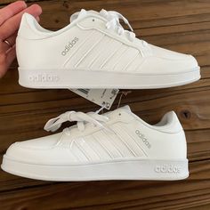 Adidas Breaknet Kids Size 6 Nwt. Or Can Be Equivalent, To A Women’s Size 8 Adidas Breaknet, Adidas White, Shoes Adidas, White Adidas, Adidas Shoes, Adidas Women, Me Too Shoes, Color White, Womens Sizes