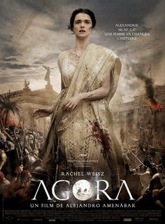 the poster for agora, starring as queen elizabeth