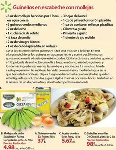 an advertisement for pasta and vegetables in spanish