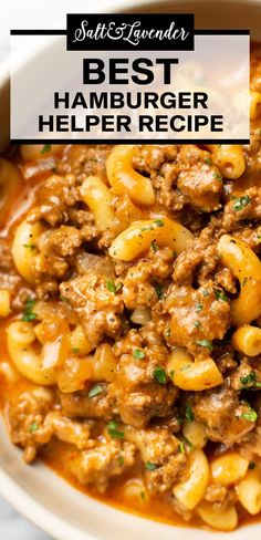 closeup of a bowl of macaroni with text overlay that reads best hamburger helper recipe Hamburger Helper Recipe, Hamburger Helper Recipes, Chicken Honey, Homemade Hamburger, Homemade Hamburgers, Beef Casserole Recipes, Hamburger Helper, Hamburger Meat, Beef Casserole