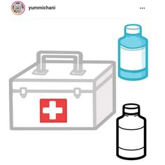 an image of a medical kit and bottle