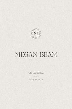 the front cover of megan beam