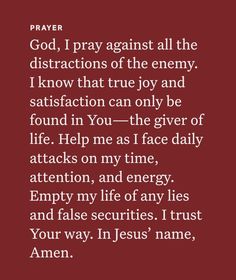 an image with the words prayer for jesus and his name in white on a red background