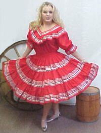 Patio Dress, Mexican Fiesta Party, Western Casual, Dance Clothing, Country Style Outfits, Western Apparel, Square Dance