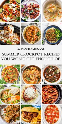 summer crockpot recipes Slow Cook Healthy Recipes, Crockpot Dinner Summer, Slow Recipes Cooker, Crockpot Summer Soup, Summer Healthy Crockpot Recipes, Beginner Crockpot Recipes, Weeknight Healthy Meals, Healthy Crockpot Summer Meals, Summer Crockpot Soup Recipes