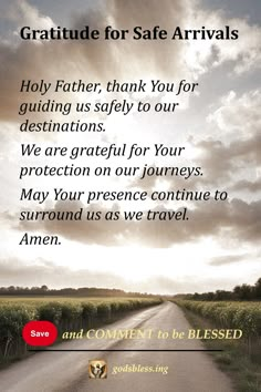 Gratitude for Safe Arrivals People Traveling, Psalm 25, Peace Of God