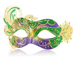 PRICES MAY VARY. Stunning Peacock Design: The hollow out of the peacock iron sheet and the rhinestone pearl sequins make the Mardi Gras mask exquisite and memorable Packing:Comes in an exquisite box packaging for gifting or storage，not easily damaged during transport Carnival Theme:Sequins outline the classic Venetian pattern,The green-purple and gold color scheme is classic and timeless Size: The masquerade ball mask part is 7""*3"", the eye hole part is 2""*0.8"". Stretchy elastic band is easy Cheap Mardi Gras Masquerade Mask For Costume Party, Eye Mask Carnival, Mardi Gras Mask Coloring, Masskara Festival Masks, Purple Masquerade Mask, Madi Gras, Mardi Gras Masks, Masquerade Ball Mask, Dog Pooper Scooper