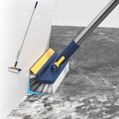 a mop is being used to clean the floor