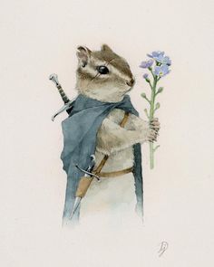 Cozy Anthropomorphism, Chipmunks, A Mouse, Woodland Animals