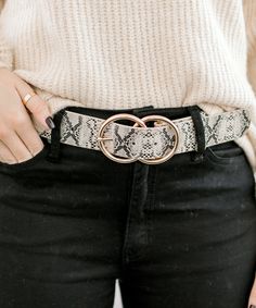 Accessories are a girls best friend! This double ring buckle belt is a fashion piece all it's own! Pair with almost anything to complete the perfect head turning look! 
* Length: 42"* Width :1 1/4" Trendy Metal Double Chain Belt, Cheap Metal Double Chain Belt, Western Silver Belt With Buckle Closure, Snake Belt Buckle, Rhinestone Belt Buckle, Double Ring, Buckle Belt, Girls Best Friend, Belt Buckles