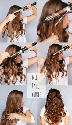 Hair Loop, Easy Curls, Hair Curling Tutorial, Curl Your Hair, Spiral Curls, Curling Irons, Beachy Waves, Curling Iron, Great Hair