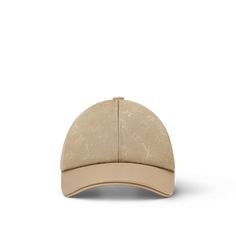 LOUIS VUITTON® - Lv First Cap - Khaki Designer Beige Baseball Cap, Designer Beige Cap, Luxury Brown Visor Baseball Cap, Luxury Beige Baseball Cap, Luxury Brown Baseball Cap With Curved Visor, Designer Beige Adjustable Hat, Designer Adjustable Beige Hat, Luxury Beige Visor Hat, Luxury Beige Visor Baseball Cap