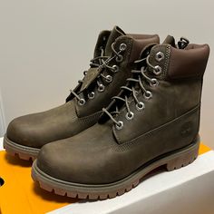 New In Box Brand New Never Worn Just Didn’t Fit. Great Waterproof Timberlands In Dark Olive Green Timberland Waterproof, Timberland Premium, Boots Waterproof, Timberlands, Timberlands Shoes, Dark Olive Green, Timberland Shoes, Fit Ideas, Timberland Mens