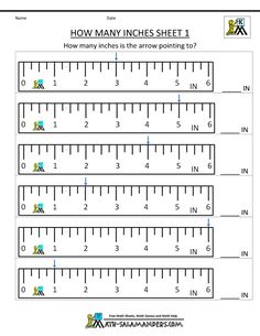 a printable worksheet for measuring the length of a line with numbers on it